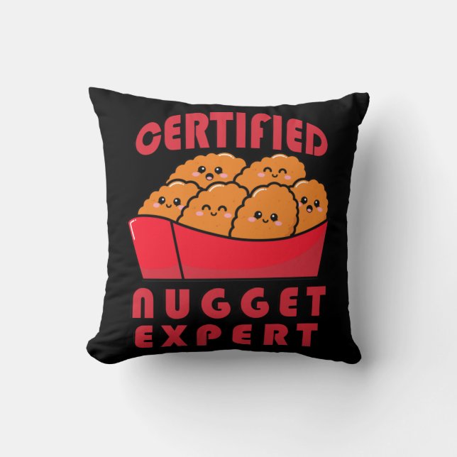 Almofada Funny Chicken Nugget Expert Nug Life (Frente)