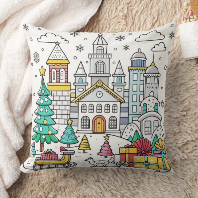 Almofada Funny Christmas Design cushion (Cobertor)