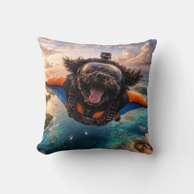 Almofada Funny Cockapoo Gift | Flying Dog Cushion (Frente)