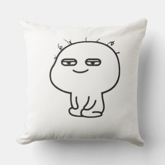 Almofada Funny Doodle Character Throw Pillow - Cute Minimal
