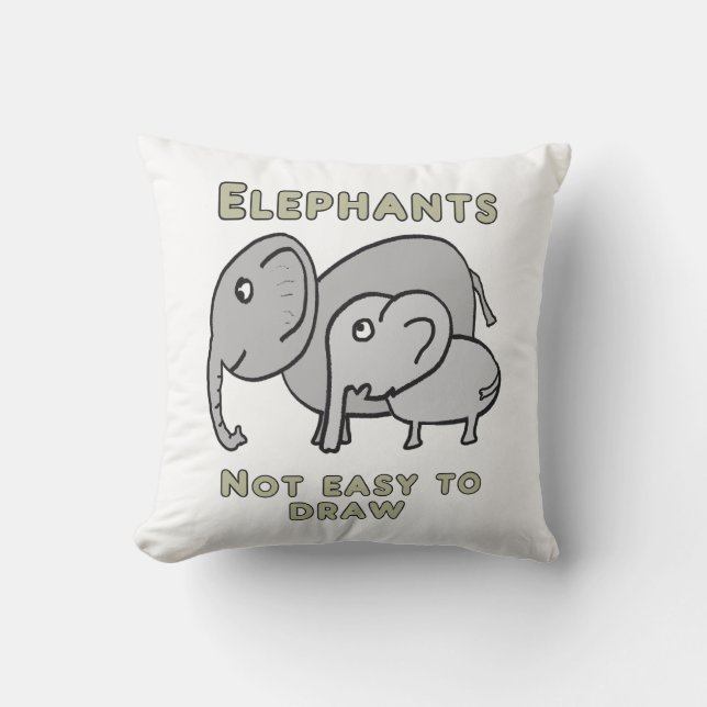 Almofada Funny Elephants (Frente)