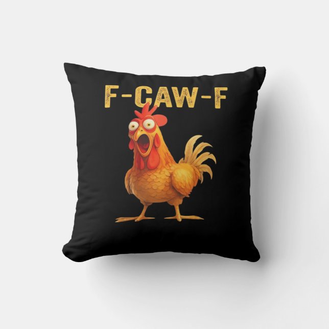 Almofada Funny F Caw F Chicken Creative Casual Design (Frente)