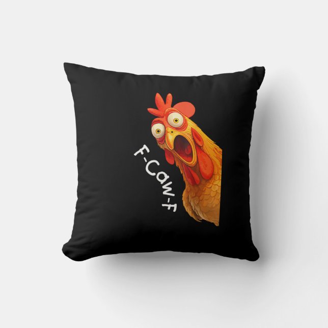 Almofada Funny F-Caw-F Chicken F-Caw-F Chicken Creative Cas (Frente)