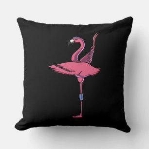 Almofada Funny Flamingo Bird Yoga Workout