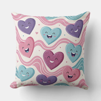 Almofada Funny laughing hearts Design cushion Kissen