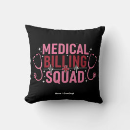 Almofada Funny Medical Billing Squad Proud Specialist Gift