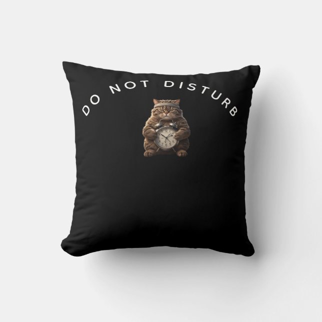 Almofada Funny Muscular Cat Off Duty Pillow (Frente)