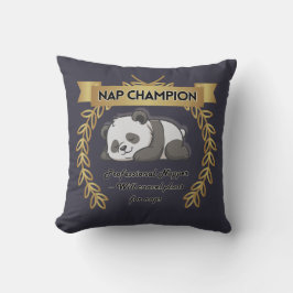 Almofada Funny Nap Champion Pillow – Cute Panda Cushion
