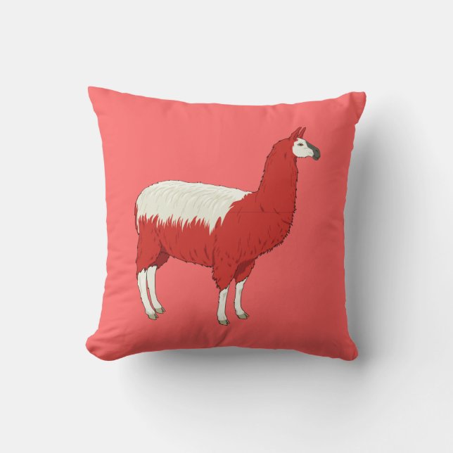 Almofada Funny Red Llama (Frente)