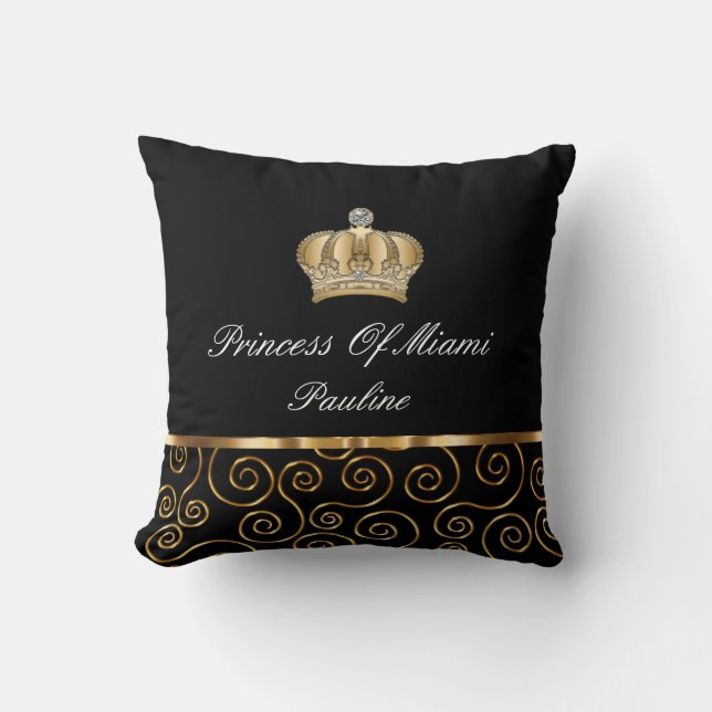 Almofada Funny Royal Monarch Princess Crown (Frente)
