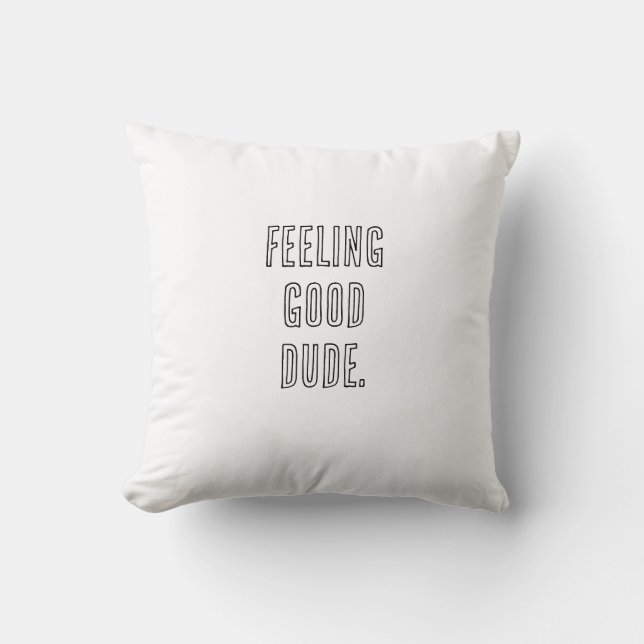 Almofada  Funny Throw Pillow – Chill Vibes & Cozy Style (Frente)