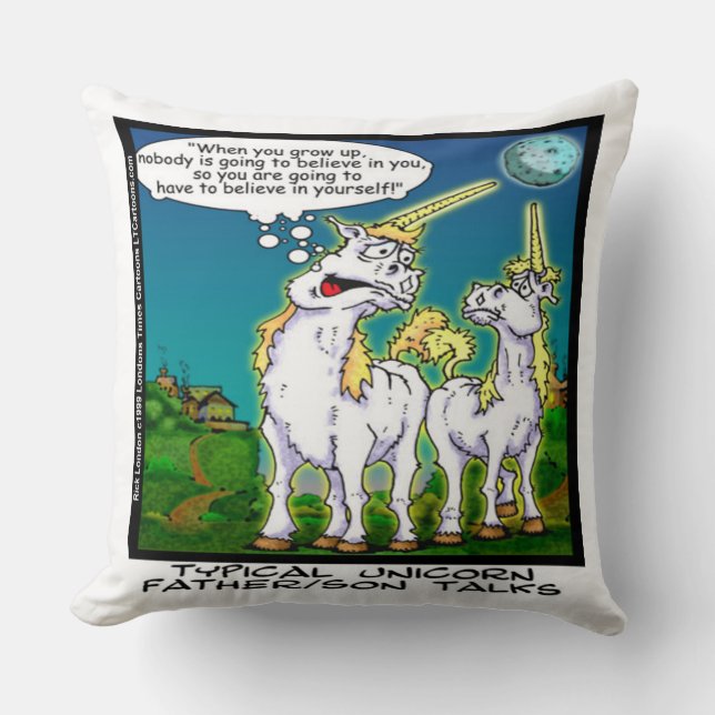Almofada Funny Unicorn Bonding Large Cotton Travesseiro dec (Frente)