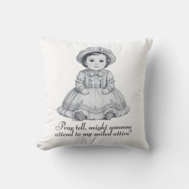Almofada Funny Victorian Baby Boy Print | Humorous Nursery 