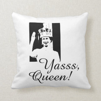 Almofada Funny Yasss Queen Royal Royals Royalty