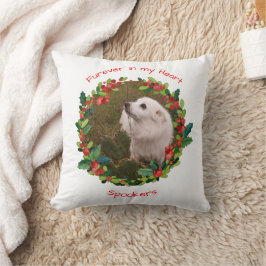 Almofada Fúria no meu coração, Modelo de Natal / Branco