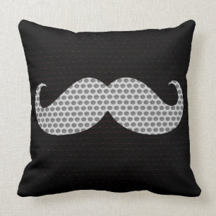 Almofada Furo branco do metal do bigode