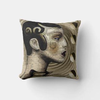 Almofada Fusão Contemporânea Art Déco–Nouveau 