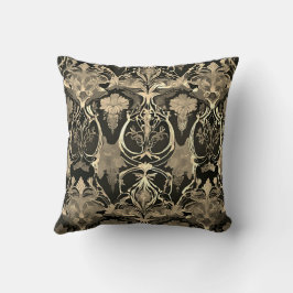 Almofada Fusão Damask: Vitoriano Encontra Cyberpunk