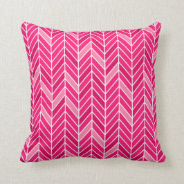 Almofada Fuschia Cantilevered do estreito | de Chevron