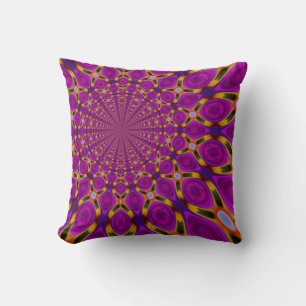 Almofada Fuschia Kaleidoscopes Rosa Cushion