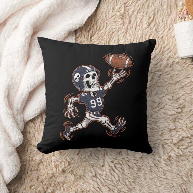 Almofada Futebol americano Skeleton Halloween (Cobertor)