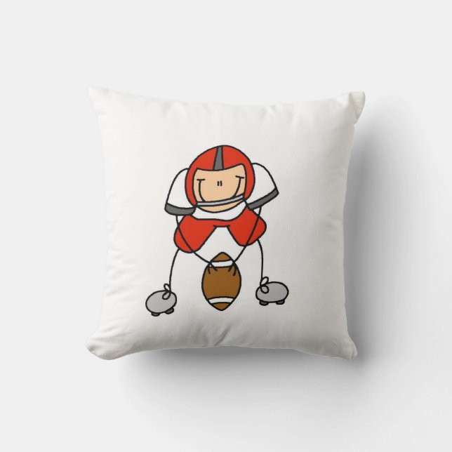 Almofada Futebol de Boneco Vermelho (Frente)