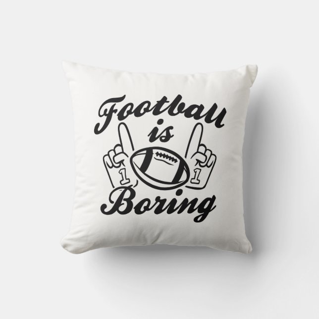 Almofada Futebol é chato (Frente)