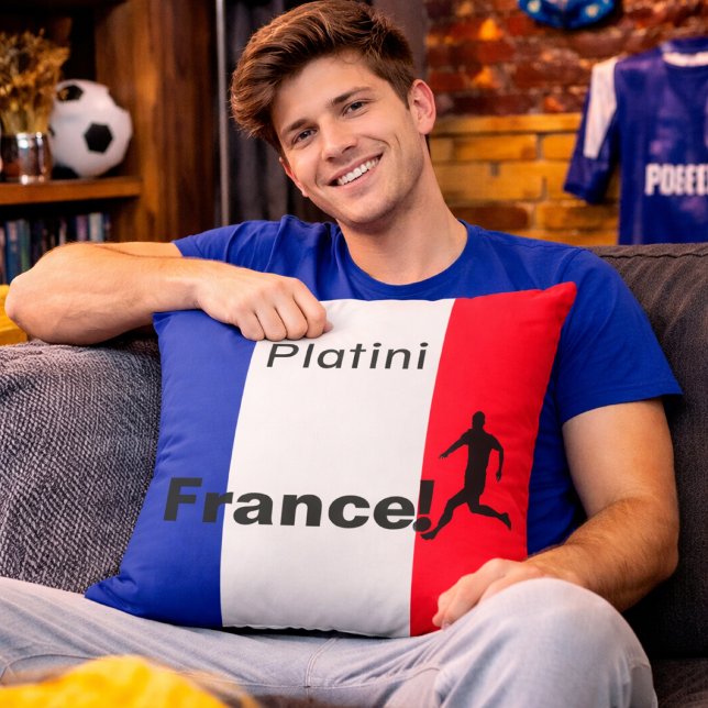 Almofada Futebol França, personalizável (Criador carregado)