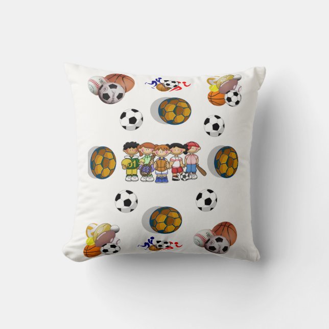 Almofada Futebol travesseiro decorativo (Frente)