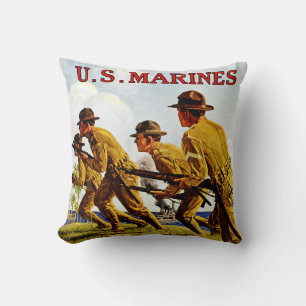 Almofada Fuzileiros navais americanos ~ Soldados do Mar