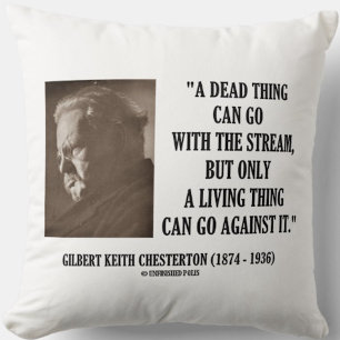 Almofada G.K. Chesterton Thing Stream Living Thing