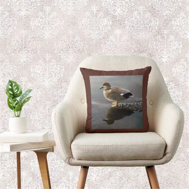 Almofada Gadwell Duck Brown Square Travesseiro decorativo (Criador carregado)