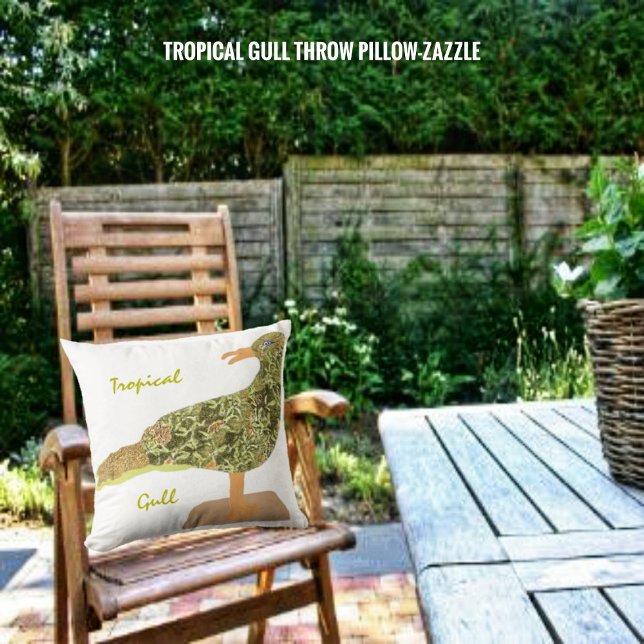 Almofada Gaivota tropical (Criador carregado)