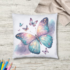 Almofada Galaxy Butterfly with Pastel Celestial Wings