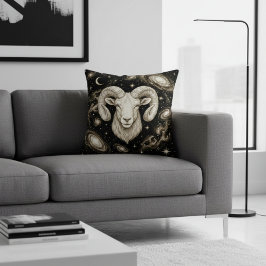 Almofada Galaxy Home Decor Aries Zodiac Celestial