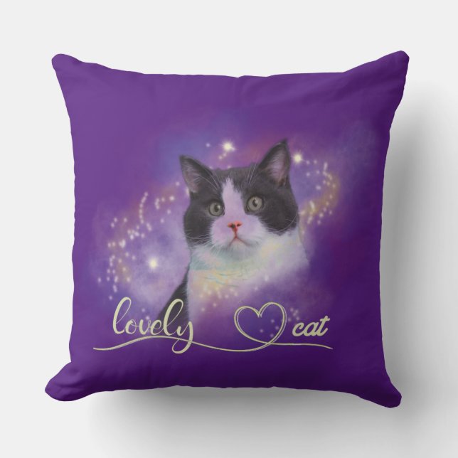 Almofada Galaxy Lovely Cat (Frente)