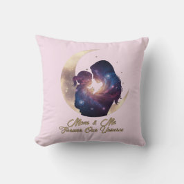 Almofada Galaxy Mama & Child Silhouette Moon Art