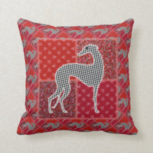 Almofada Galgo stylisé “Patchwork "