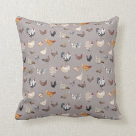 Almofada Galinhas Aquecidas em Cinzas Quentes