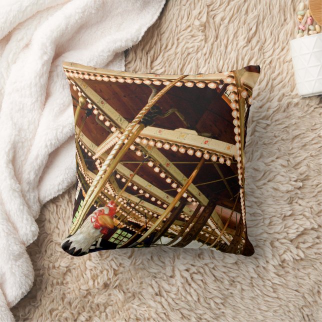 Almofada Galo de Carrossel Antigo (Cobertor)