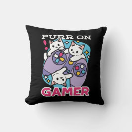 Almofada Gamer Design - Purr On Gamer Joystick Art