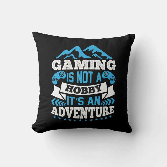 Almofada Gamer Gift Gaming Não É Um Hobby (Frente)