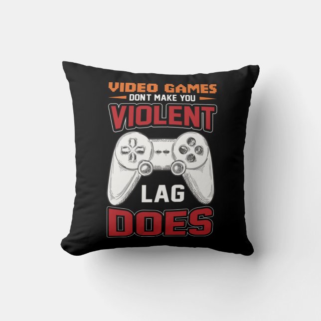 Almofada Gamer Gift Videos games Lag Does (Frente)