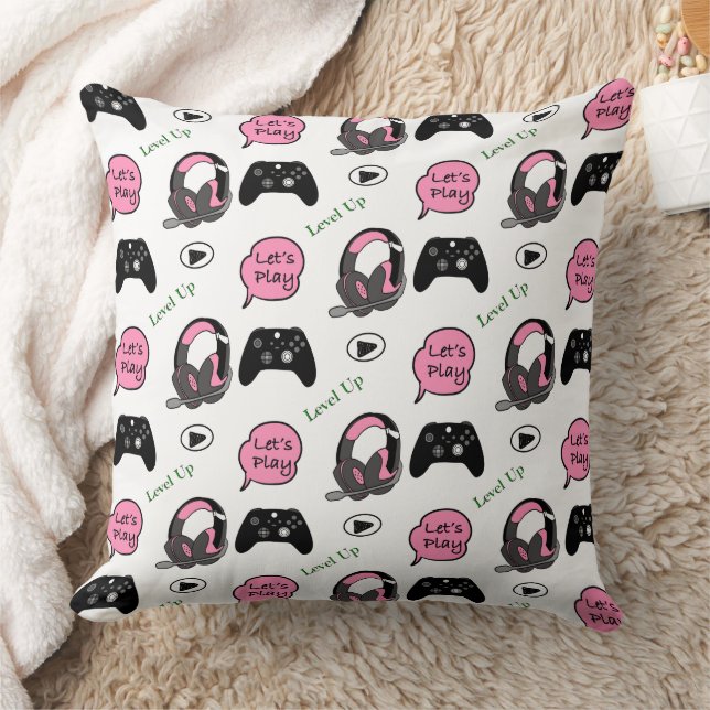Almofada Gamer Girl Pink and Black (Cobertor)