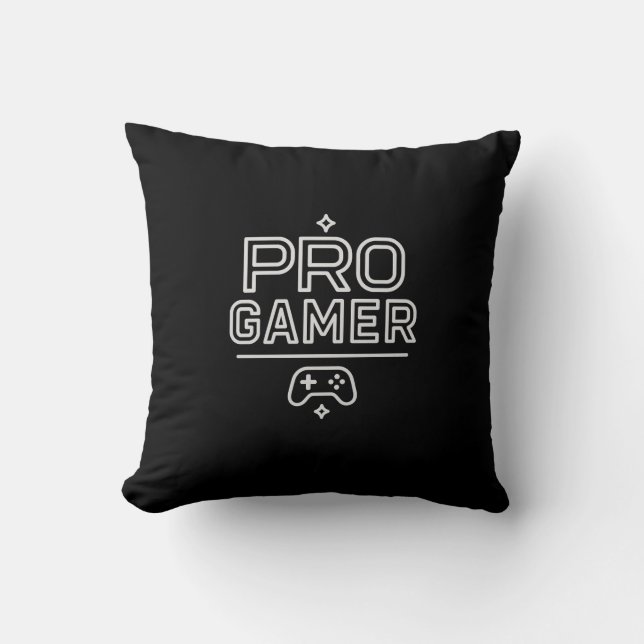 Almofada GAMER PRO — Branco mínimo (Frente)