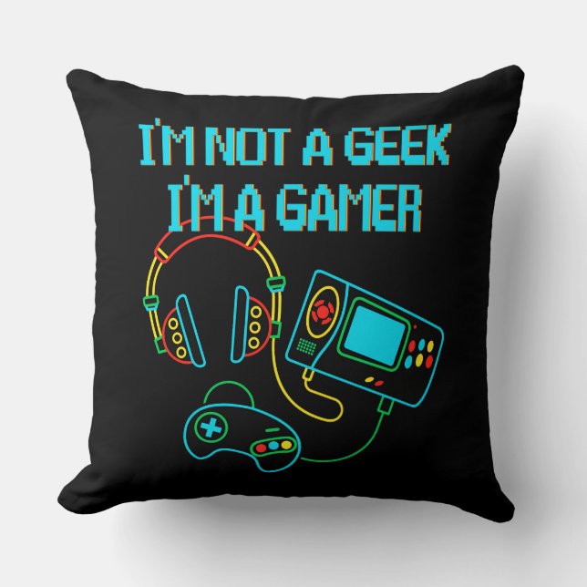 Almofada Gamer Retro Neon (Frente)