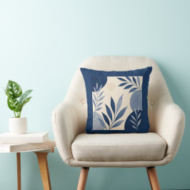 Almofada Gardens Syracuse Ivory Blue Foliage Cushion
