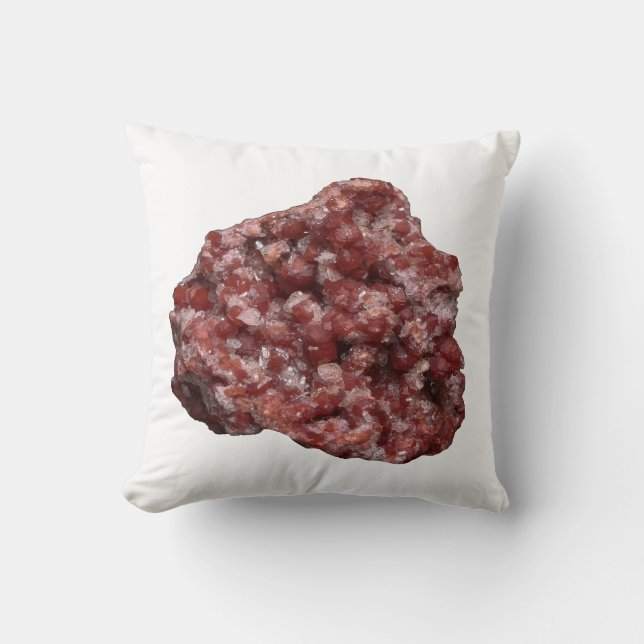 Almofada Garnet Reversível Andradite e Cristal de Calcite (Frente)