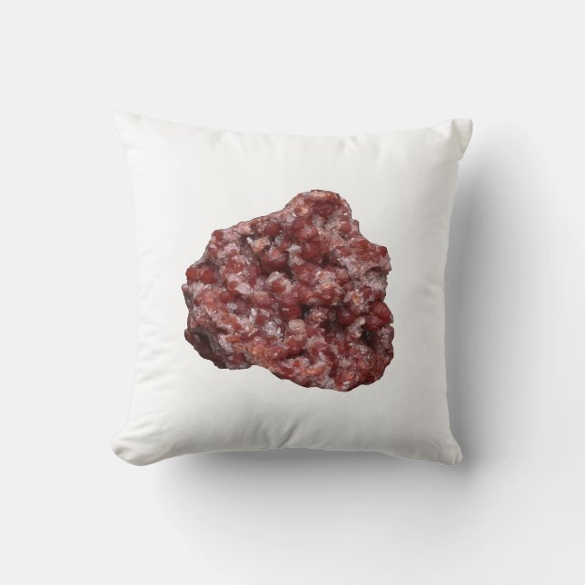 Almofada Garnet Reversível Andradite e Cristal de Calcite (Frente)