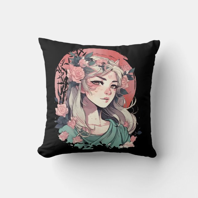 Almofada Garota Anime Fofa (Frente)